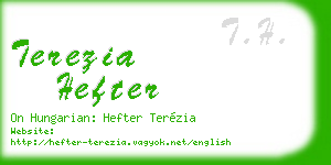 terezia hefter business card